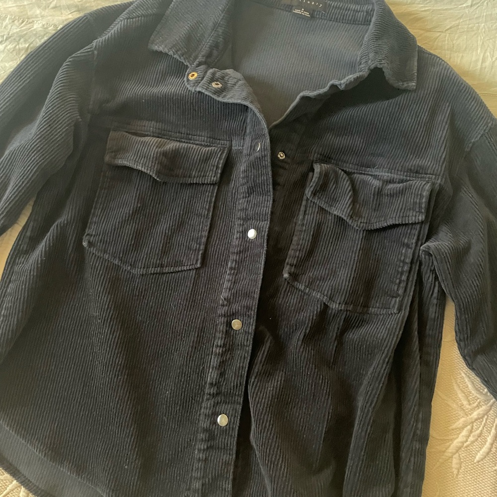 Navy Blue Corduroy Jacket by Sanctuary - Picture 3 of 6